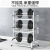 304 Stainless Steel Kitchen Dish Rack Draining Rack Draining Tableware Draining Cabinet Double-Layer Supplies Storage Box Storage Rack