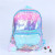 Cross-Border Large Capacity Student Backpack Cartoon Schoolbag Teenage Leisure Sequin Backpack