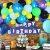 Custom wholesale Cross-border Game Congratulations Balloons Party Decoration Cake Card Birthday Balloon Wholesale