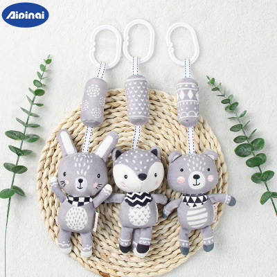 Newborn Baby Stroller Pendant Nordic Wind Chimes 0-1 Years Old Early Education Toys Baby Comforter Bed Bell Bedside Rattle