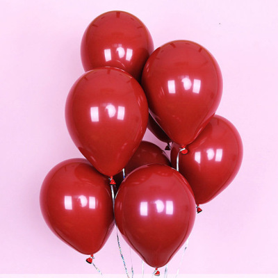 Custom wholesale 10 Inch 4.4g Double Red Latex Balloon Party Decoration Wedding Birthday Balloon