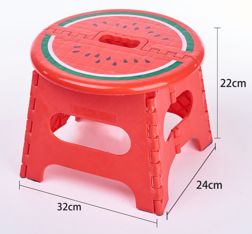 korean design hot selling large fruit folding stool with automatic safety lock