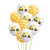Custom wholesale 12 Inch Construction Theme Party Supplies Excavator Truck Latex Balloons Birthday Party Decoration