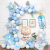 custom made Baby Shower Set For Baby Boys And Girls Children's Birthday Party Decoration Aluminum Film Balloon Set