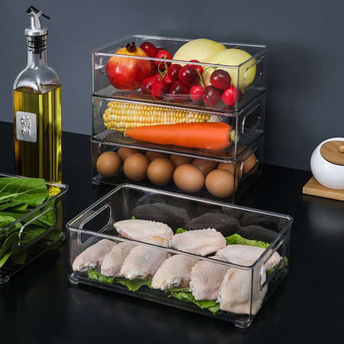 Kitchen refrigerator Storage Box Drawer-Type Crisper Refrigerator Multi-Layer Food Fruit Egg Dumpling Organizing Box Wholesale