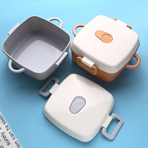 Creative Plastic Lunch Box Japanese Office Worker Lunch Box Student Bento Box with Lid Kids Lunch Box with Vent