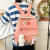 Foreign Trade Fashion 2021 New Korean Fashion Simple Nylon Early High School Student Schoolbag Backpack Four-Piece Set Wholesale