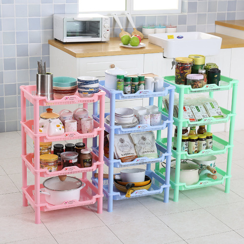 Bathroom Shelf Basin Stand of Bathroom Multi-Functional Plastic Storage Shelf Multi-Layer Storage Shelf Floor Shelf