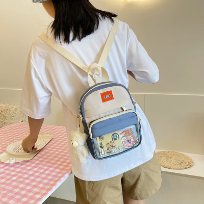 Fashion Brand Japanese Chest Bag Girl Ins Simple Shoulder Bag Waist Pack Backpack Small Shoulder Bag Female Canvas Students' Crossbody Bag