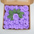 50 PCs PE Foam Boxed Rose Artificial Flower 8cm Artificial Flower with Rod Wedding Valentine's Day DIY Bridal Bouquet