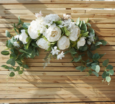 Artificial Flower Lintel Mirror Front Flower Table Flower Hanging Decoration Wall Amazon AliExpress Supply Factory Direct Sales