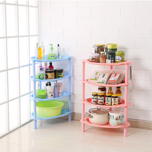 plastic draining rack punch-free floor storage rack multifunctional angle combination kitchen bathroom washbasin rack