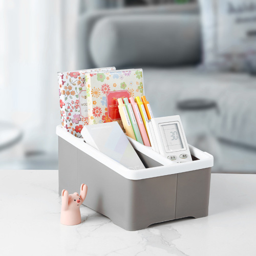 simple home desktop storage box plastic living room remote control storage office student dormitory stationery organizing box