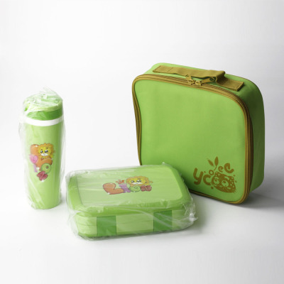 Youyue Cute Star Four-Grid Bento Box with Water Cup Lunch Box Bag Set Student Children Cartoon Lunch Box Lunch Box Set