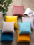 Solid Color Sofa Pillow Cushion Living Room Big Cushion Office Velvet Simple and Light Luxury Pillow Cover without Core