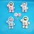 Creative Cute Cartoon Plush Astronaut Keychain Spaceman Car Key Chain Couple Bags Pendant Gift