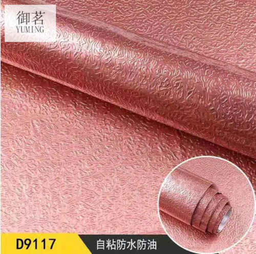 Factory Wholesale Kitchen Oil-Proof Stickers High Temperature Resistant Wall Stickers Waterproof Wallpaper self-Adhesive Countertop Cabinet Tin Foil Paper 