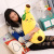 New Banana Pillow Plush Toy Large and Soft Fruit Doll down Cotton Cushion for Free Girls Birthday Gifts