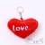 Valentine's Day Pendant Plush Toy Doll Keychain Love Heart Pendant Keychain Peach Heart Valentine's Day Products