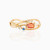 INS Style Marine Animal Ring Fresh Cute Crab Seahorse Color Zircon Ring Bracelet in Stock