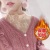 Fleece-Lined Autumn and Winter New Lace Bottoming Shirt Women's Long-Sleeved Inner Wear Mesh T-shirt Slim Top Sheer Cutout Small Shirt