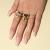 INS Same Style Hot-Selling Ring Classic Devil's Eye Bracelet Copper Plating 18K Gold Sapphire Open Ring