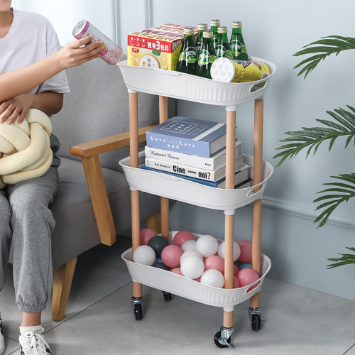 movable multi-functional storage rack multi-layer rotating bathroom kitchen bedroom storage rack bathroom floor-standing