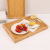 Household Bamboo Wood Pallet Portable Binaural Tray Hotel Bamboo Wood Pallet Water Cup Tray Bamboo Tea Tray