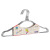 Creative New Simple Groove Non-Slip Anti-Rust Plating Metal Hanger Bold Wet and Dry Dual-Use Adult Hanger