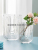 INS Style Creative Nordic Glass Vase Transparent U-Shaped Vase Dried Flowers Flower Device Light Luxury Soft Decorative Ornaments