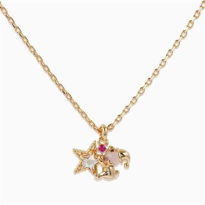 Internet Celebrity XINGX Christmas Hat Bear Necklace Copper Plated Gold 18K Cute Style Necklace Ins Hot Sale Pendant Jewelry