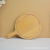 Japanese Style Wooden Tray and Dinner Plate with Handle Pizza Plate Steak Coffee Tableware round Plate Bread Fruit Plate