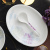 Huaguang Porcelain Bone China Bowl and Dish Set Household Hydrangea Floriculture Tableware Package Gift Box