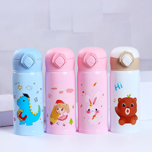 301 creative ins bounce cover stainless steel thermos cup water cup advertising gift logo cup rope filter screen