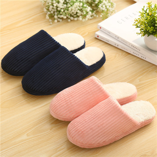 021 Autumn and Winter Super Soft Velvet Soft Bottom Cotton Slippers Wholesale Men and Women Warm Home Floor Slippers Indoor Platform Slippers 