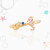 INS Style Marine Animal Ring Fresh Cute Crab Seahorse Color Zircon Ring Bracelet in Stock
