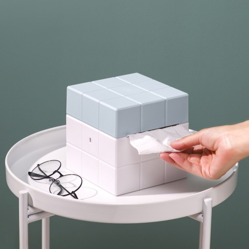 Modern Minimalist Nordic Creative Cube Tissue Box Roll Paper Plain Tissue Box 