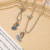 Korean Style Ins Style Retro Hip Hop Spaceman Necklace Magnetic Suction Couple Rainbow Personalized Pendant Clavicle Chain