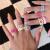 Europe and America Cross Border Solid Color Hollow Ring Simple Five Ring Open Drip Ring Ins Hot Selling Copper Ring for Women