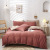 Solid Color Beddings Quilt Cover Four-Piece Set Fitted Sheet Three-Piece Home Textile Set