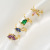 INS Style New Little Dinosaur Ear Clip 18K Gold Color Protection Forest Small Animal without Pierced Ornament