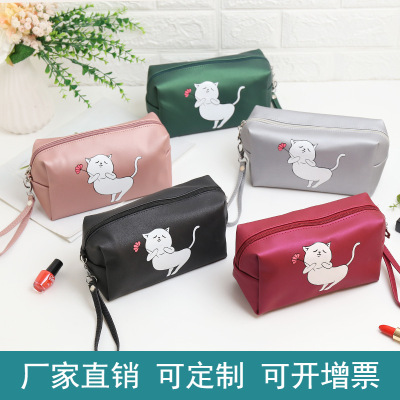 Cross-Border New Arrival Printed Cosmetic Bag Cartoon Octagonal Bag Travel Storage Bag Cosmetics Storage Bag Portable Toiletry Bag