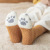 SocksVelvet Coral Fleece Socks Women's Mid Tube Stockings Autumn and Winter Cat's Paw Cute Thickening Warm Sleeping