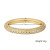 Cross-Border Hot Sale Retro Circle Ring 18K Gold Color Protection Jewelry Full Diamond Normcore Style Ring Female