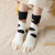 SocksVelvet Coral Fleece Socks Women's Mid Tube Stockings Autumn and Winter Cat's Paw Cute Thickening Warm Sleeping