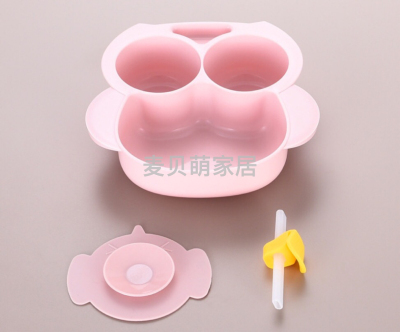 Baby Learning Tableware Dining Bowl with Suction Cup