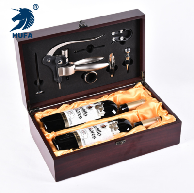 Spot Supply New Double Wine Wine Red Wood Box Wine Set Wine Set Factory Direct Sales