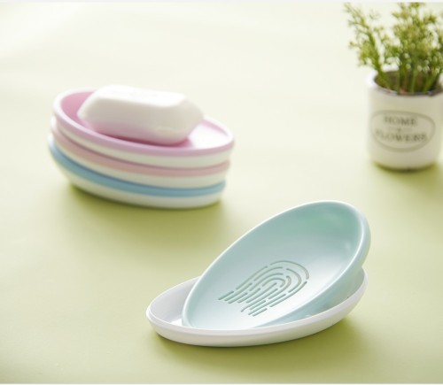 fingerprint soap box double-layer soap tray bathroom soap holder factory wholesale