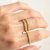 Cross-Border Hot Sale Retro Circle Ring 18K Gold Color Protection Jewelry Full Diamond Normcore Style Ring Female