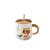 Cartoon Raccoon Ceramic Cup Creative Relief Student Coffee Milk Cup Office Home Couple Water Cup Cute Cup